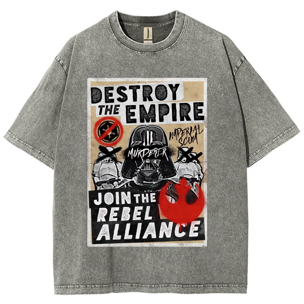 Galactic Rebellion Graffiti Washed T-Shirt