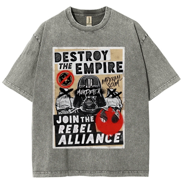 Galactic Rebellion Graffiti Washed T-Shirt