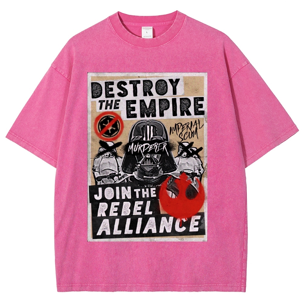 Galactic Rebellion Graffiti Washed T-Shirt