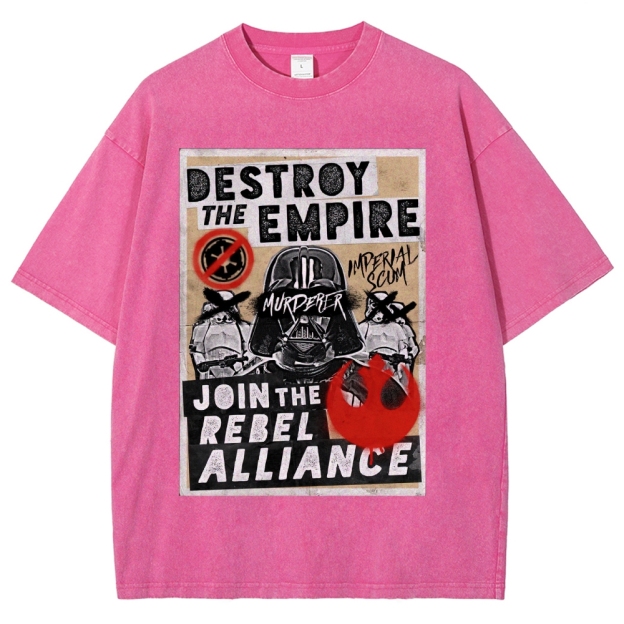Galactic Rebellion Graffiti Washed T-Shirt