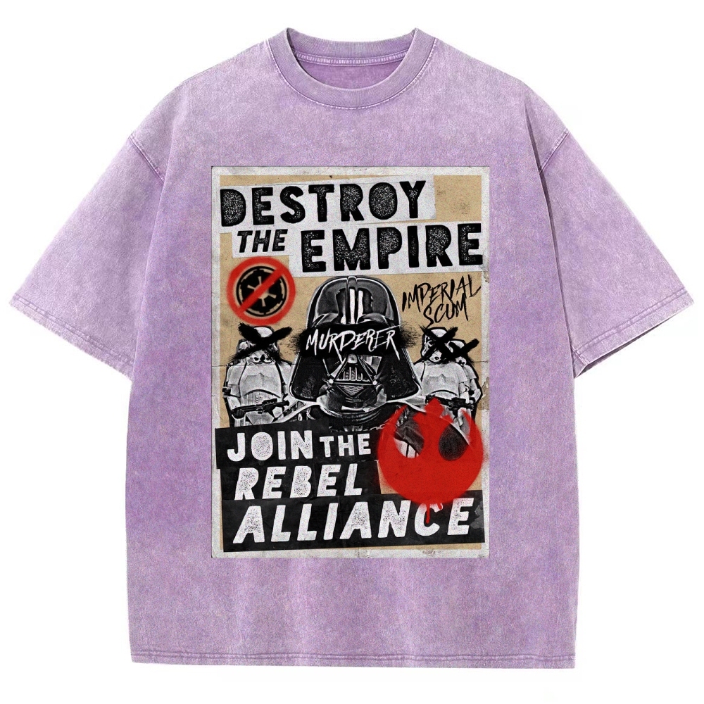 Galactic Rebellion Graffiti Washed T-Shirt
