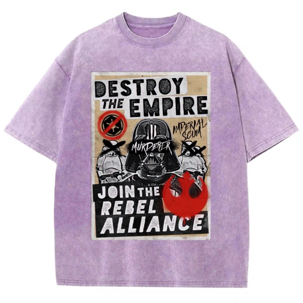 Galactic Rebellion Graffiti Washed T-Shirt
