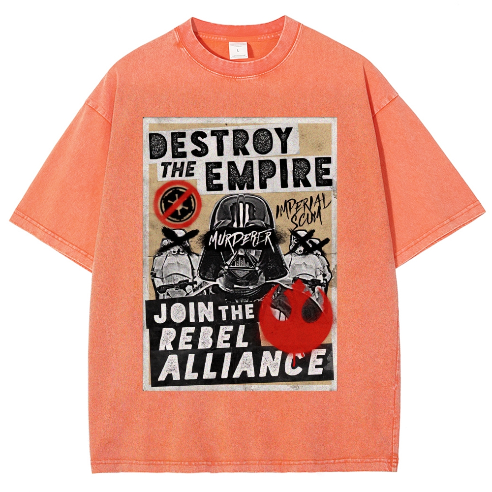 Galactic Rebellion Graffiti Washed T-Shirt