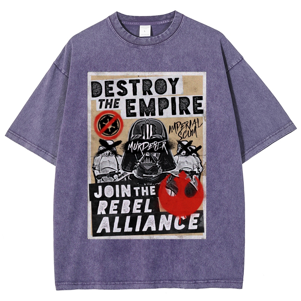 Galactic Rebellion Graffiti Washed T-Shirt