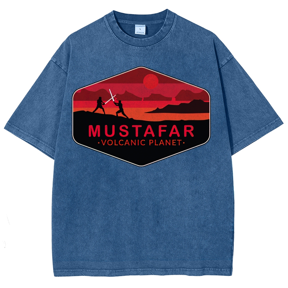 Double-Edged Volcano Adventure Washed T-Shirt 