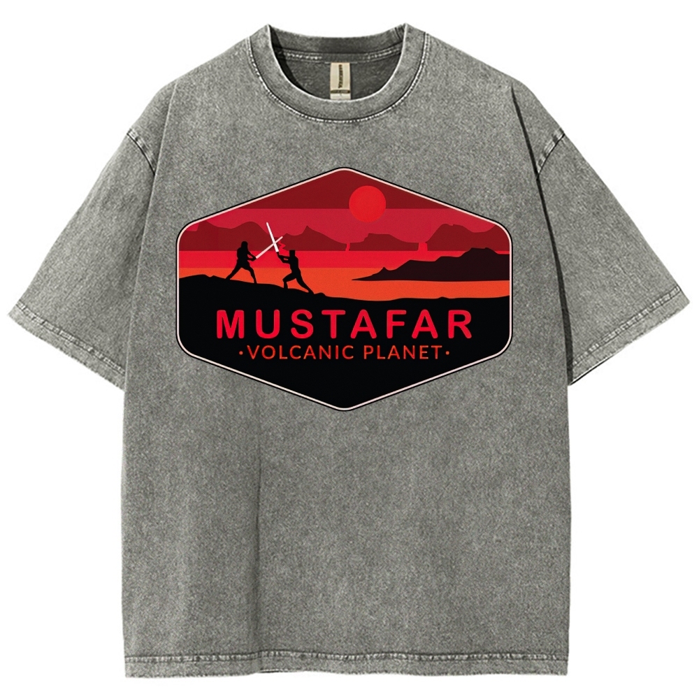 Double-Edged Volcano Adventure Washed T-Shirt 