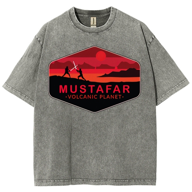 Double-Edged Volcano Adventure Washed T-Shirt 