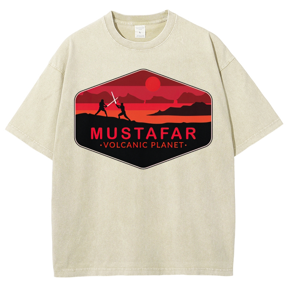 Double-Edged Volcano Adventure Washed T-Shirt 