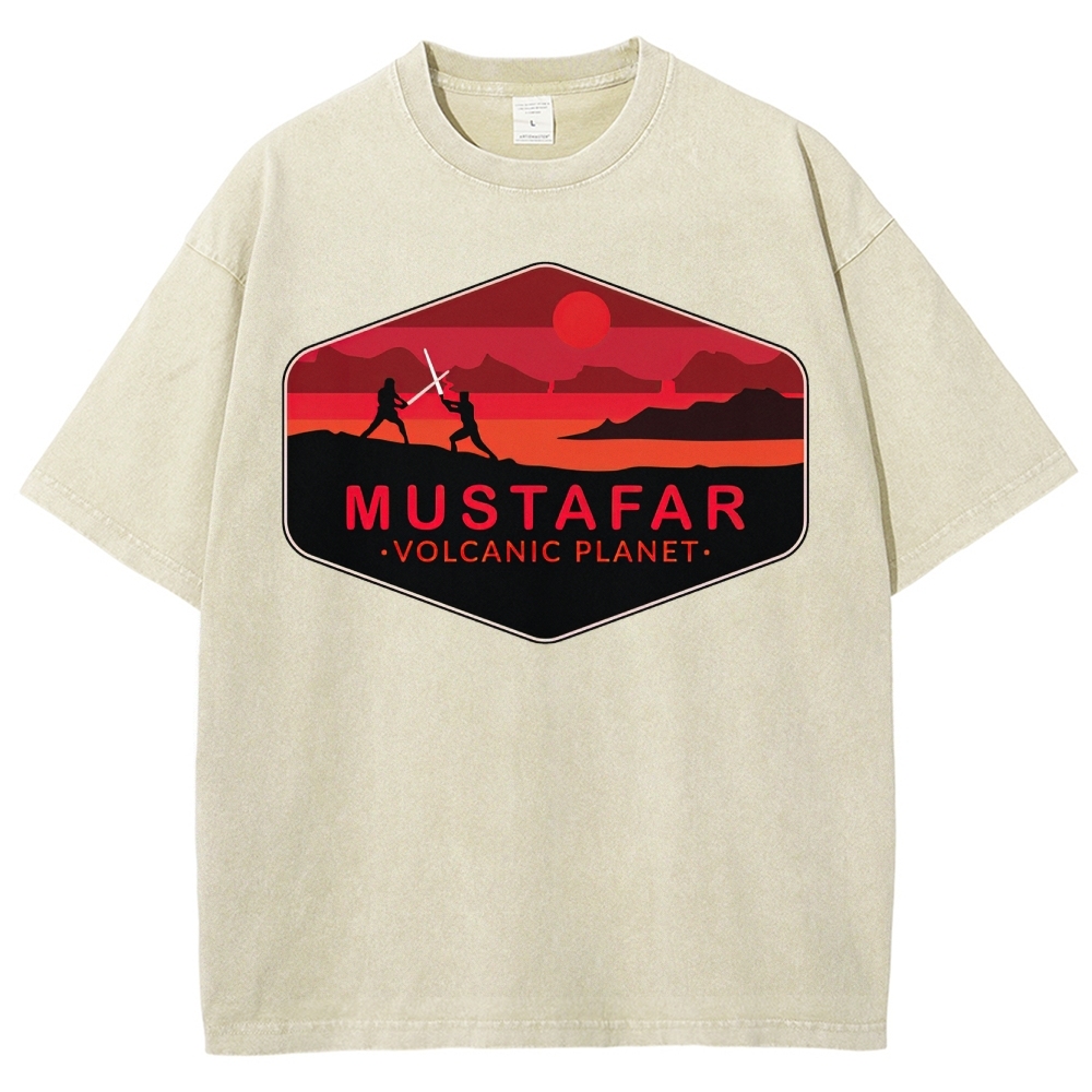 Double-Edged Volcano Adventure Washed T-Shirt 