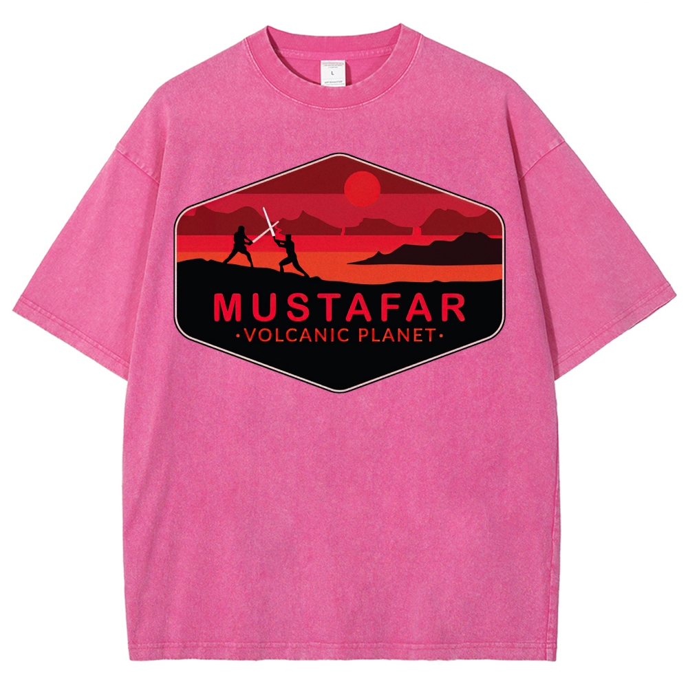 Double-Edged Volcano Adventure Washed T-Shirt 