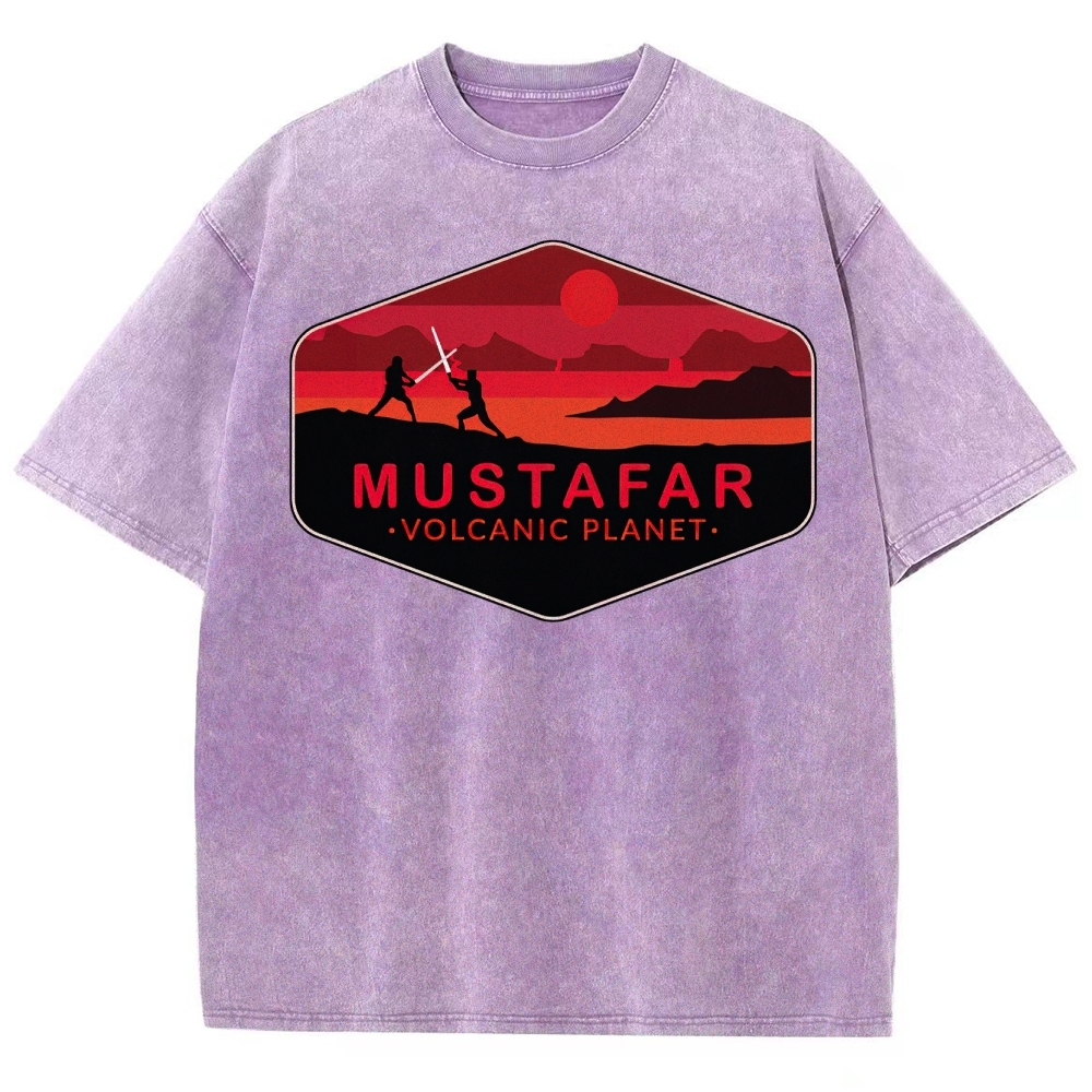 Double-Edged Volcano Adventure Washed T-Shirt 