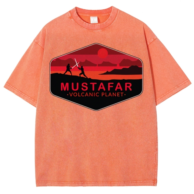 Double-Edged Volcano Adventure Washed T-Shirt 