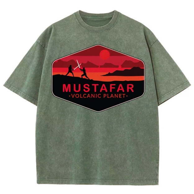 Double-Edged Volcano Adventure Washed T-Shirt 