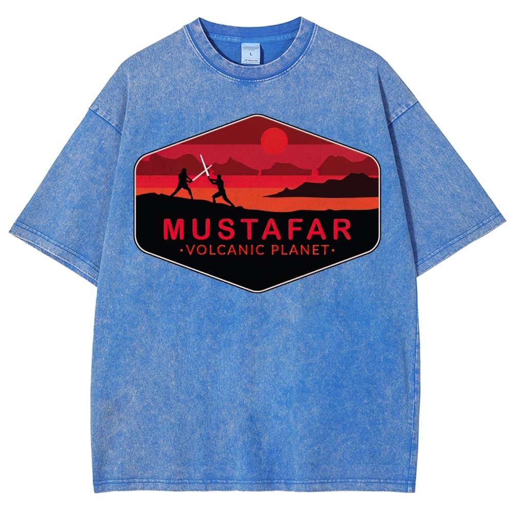 Double-Edged Volcano Adventure Washed T-Shirt 