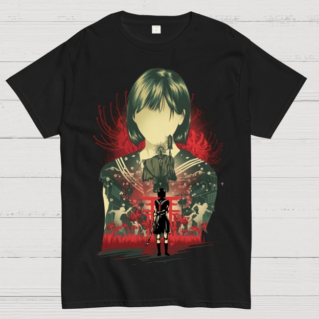 Layered Protagonist Graphic Cotton T-shirt