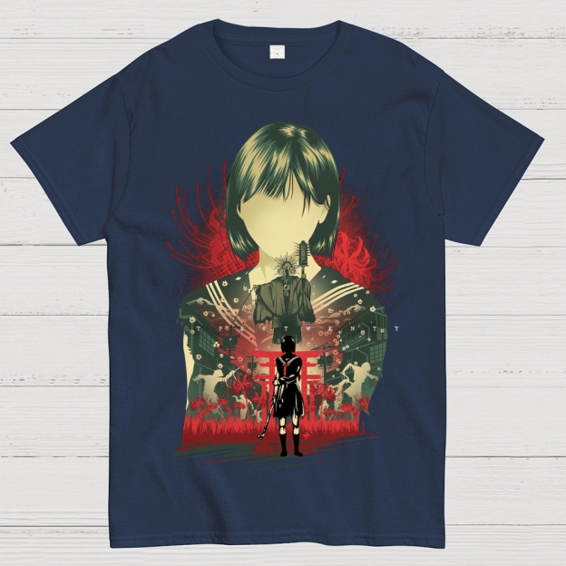 Layered Protagonist Graphic Cotton T-shirt