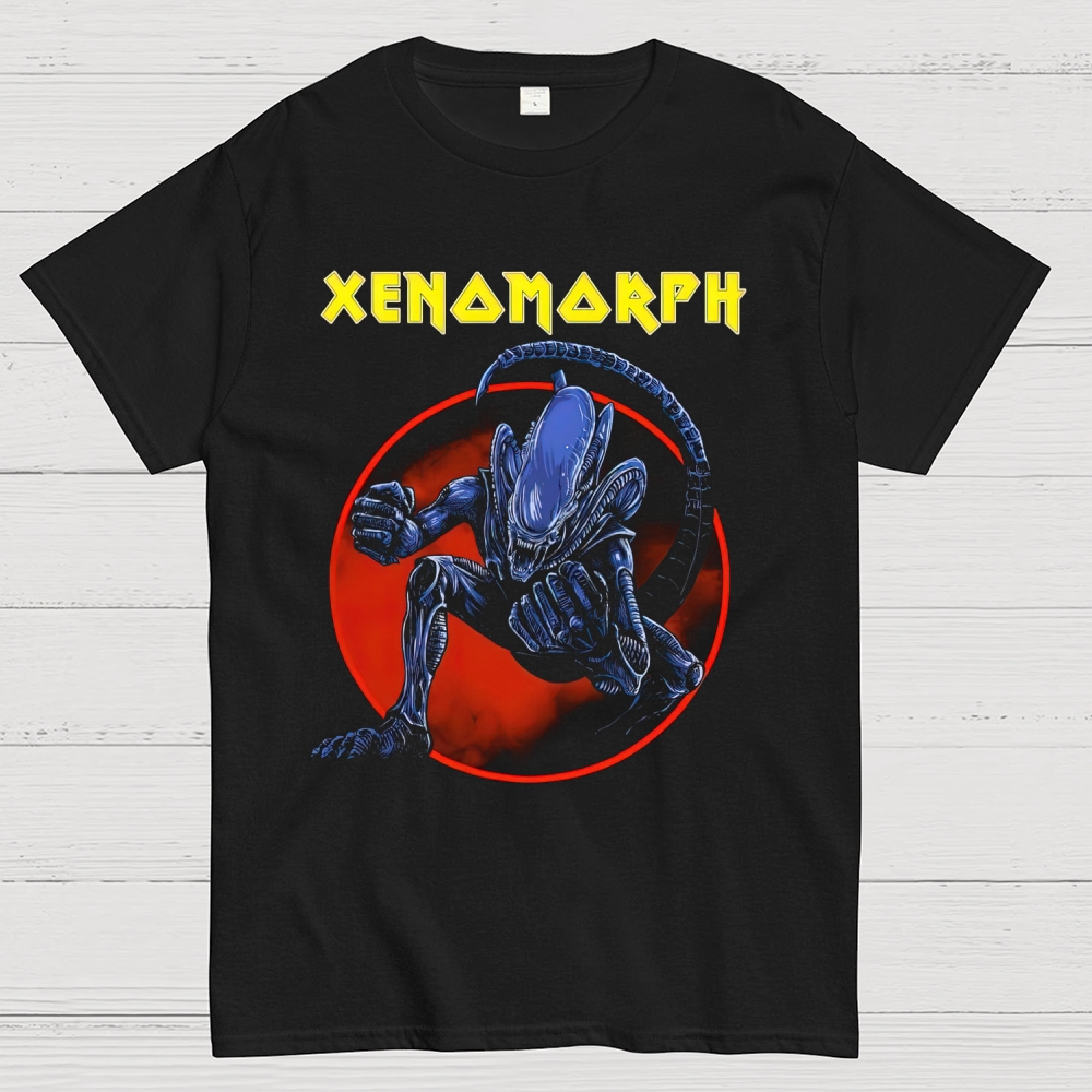 "Xenomorph" Sci-Fi Horror Creature Graphic Cotton T-shirt