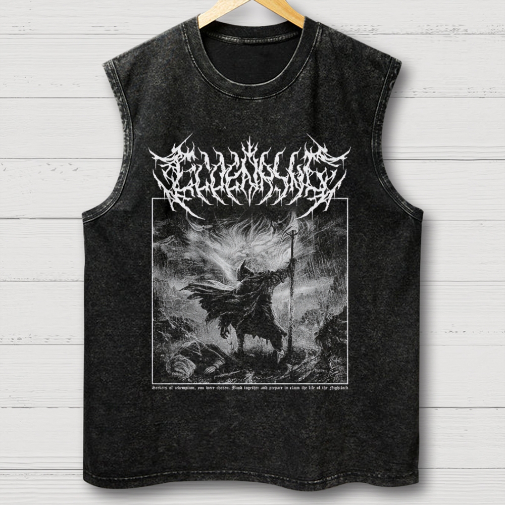 Dark Fantasy Summoner Washed Tank Top 