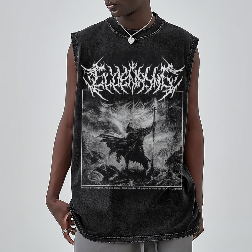 Dark Fantasy Summoner Washed Tank Top 