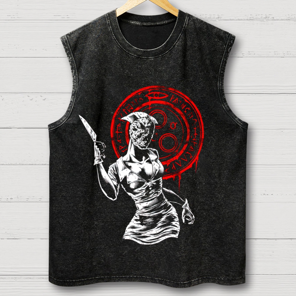 Occult Medical Horror Washed Tank Top