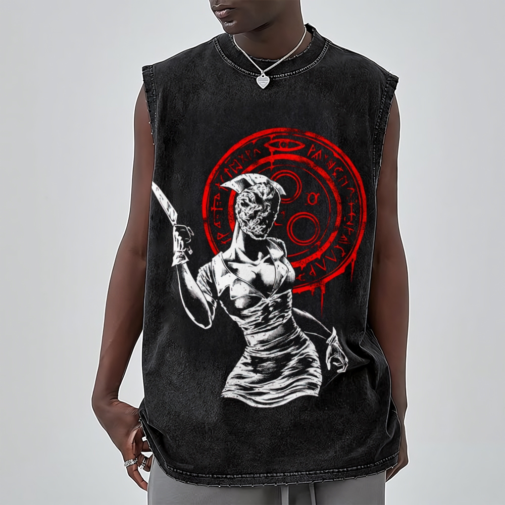 Occult Medical Horror Washed Tank Top