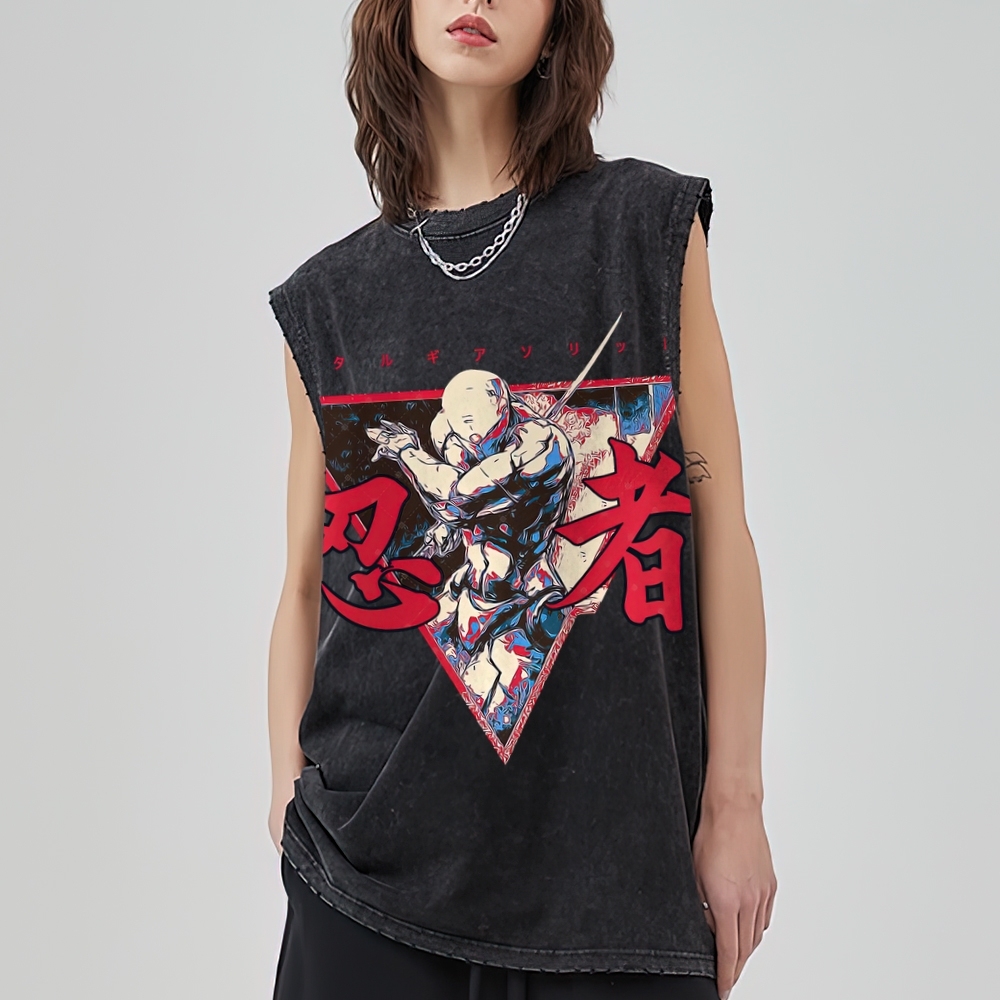 Ninja Games  Washed Tank Top 