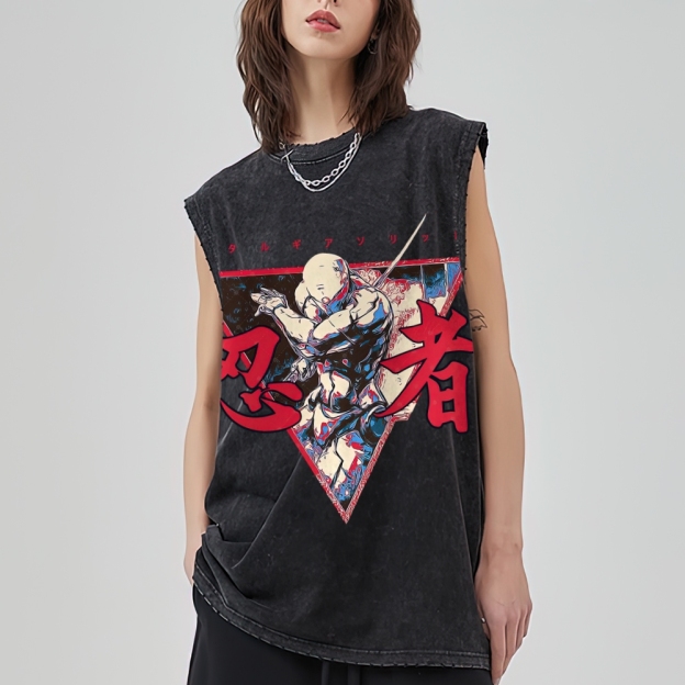 Ninja Games  Washed Tank Top 