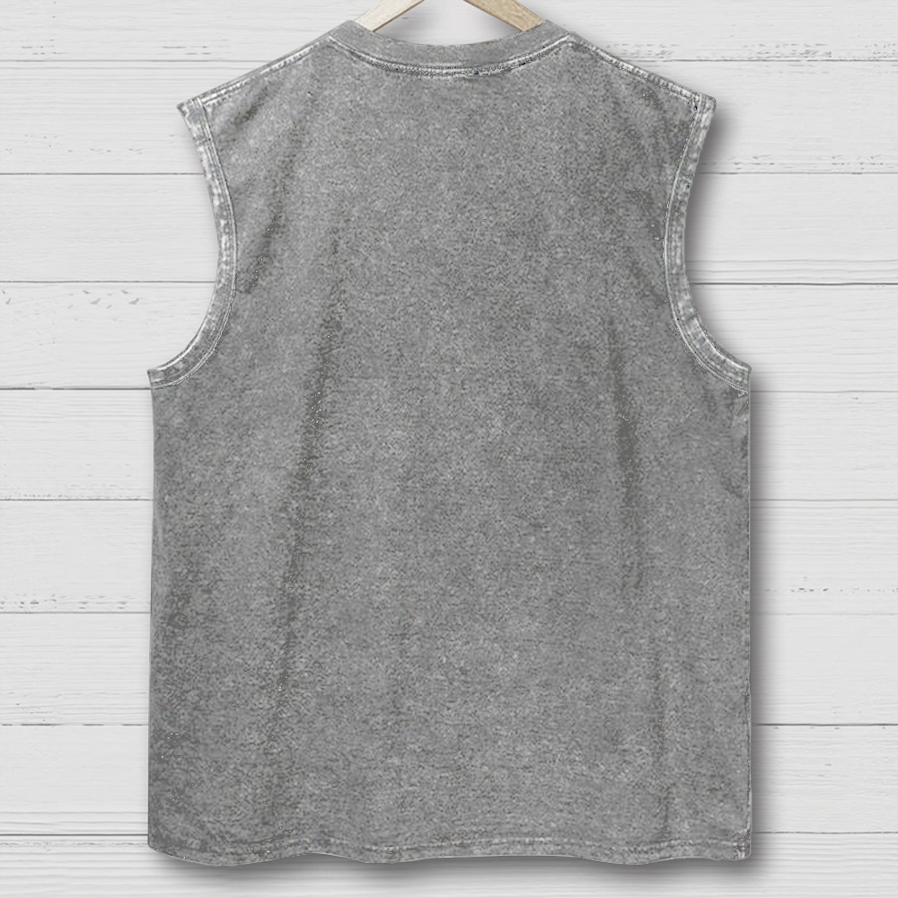 Medieval Sci Fi Gamer Retro Washed Tank Top