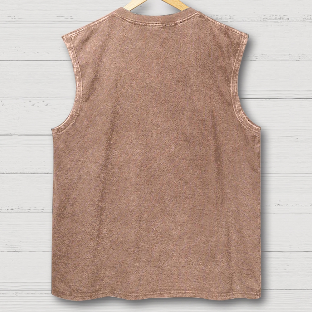 Medieval Sci Fi Gamer Retro Washed Tank Top