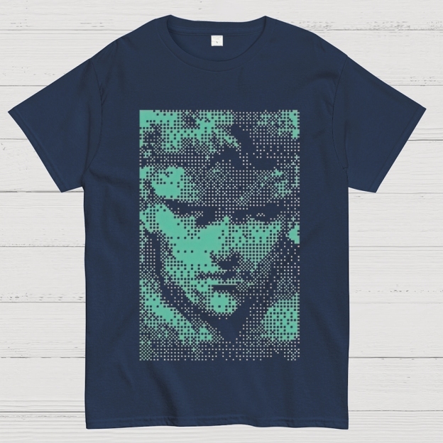 468 Snake 8-Bit Retro Stealth Ops Graphic Cotton T-shirt