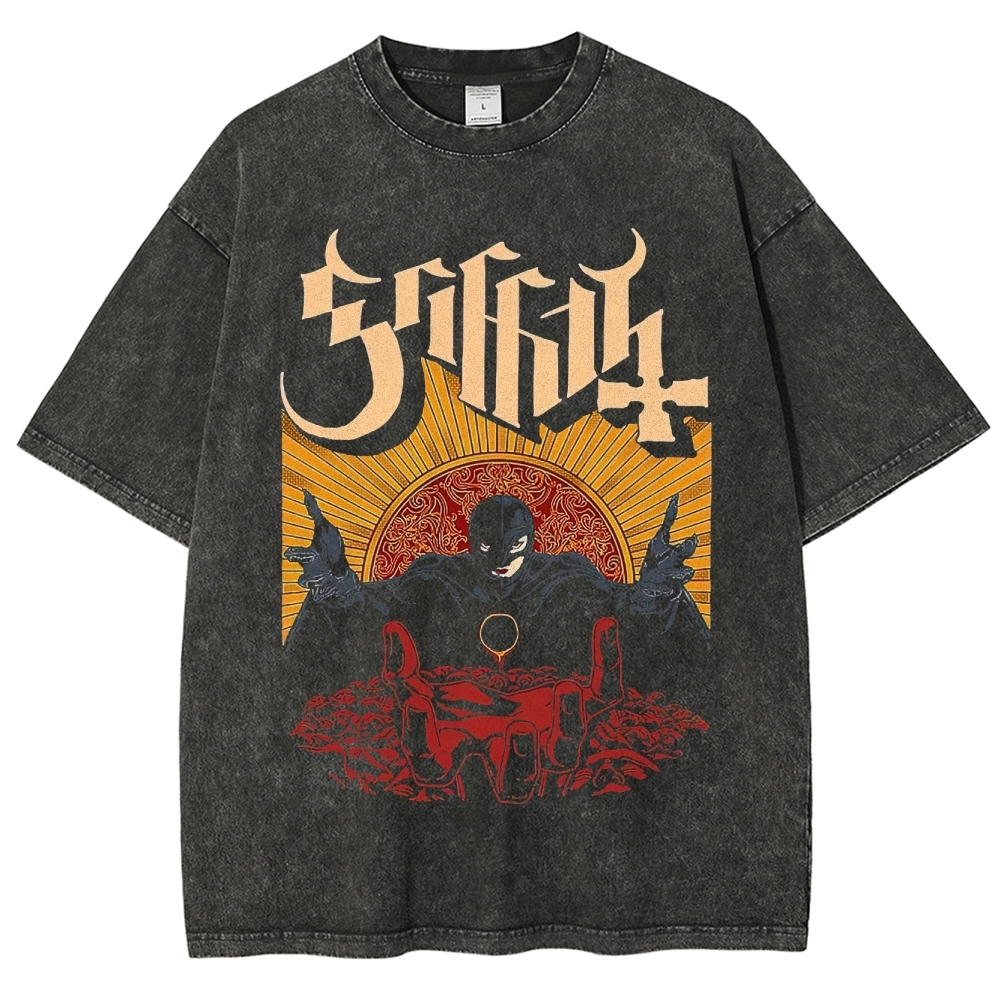 Femto Infestissumam Dark Fantasy Graphic Washed T-Shirt