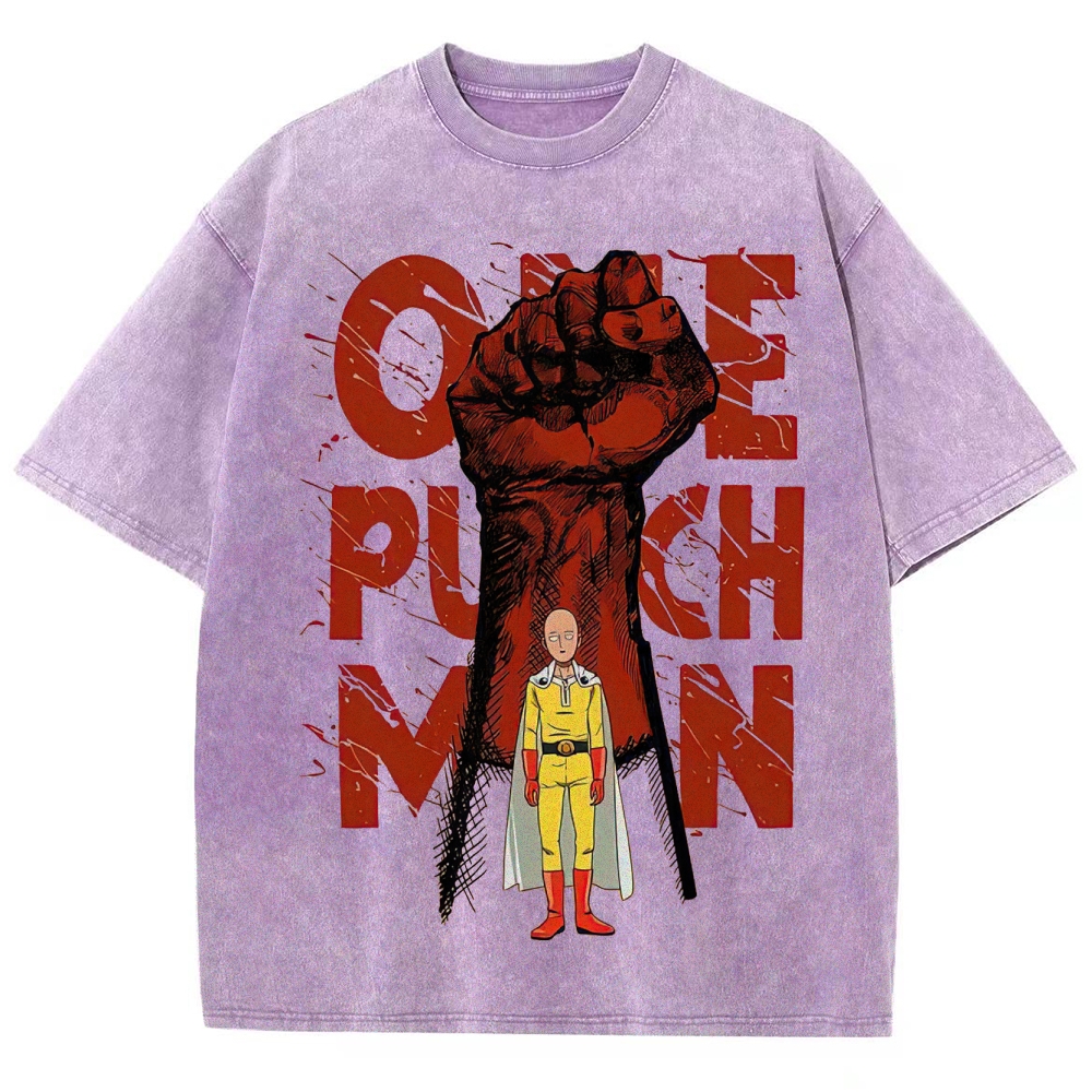 One Punch Hero Graphic Washed T-Shirt