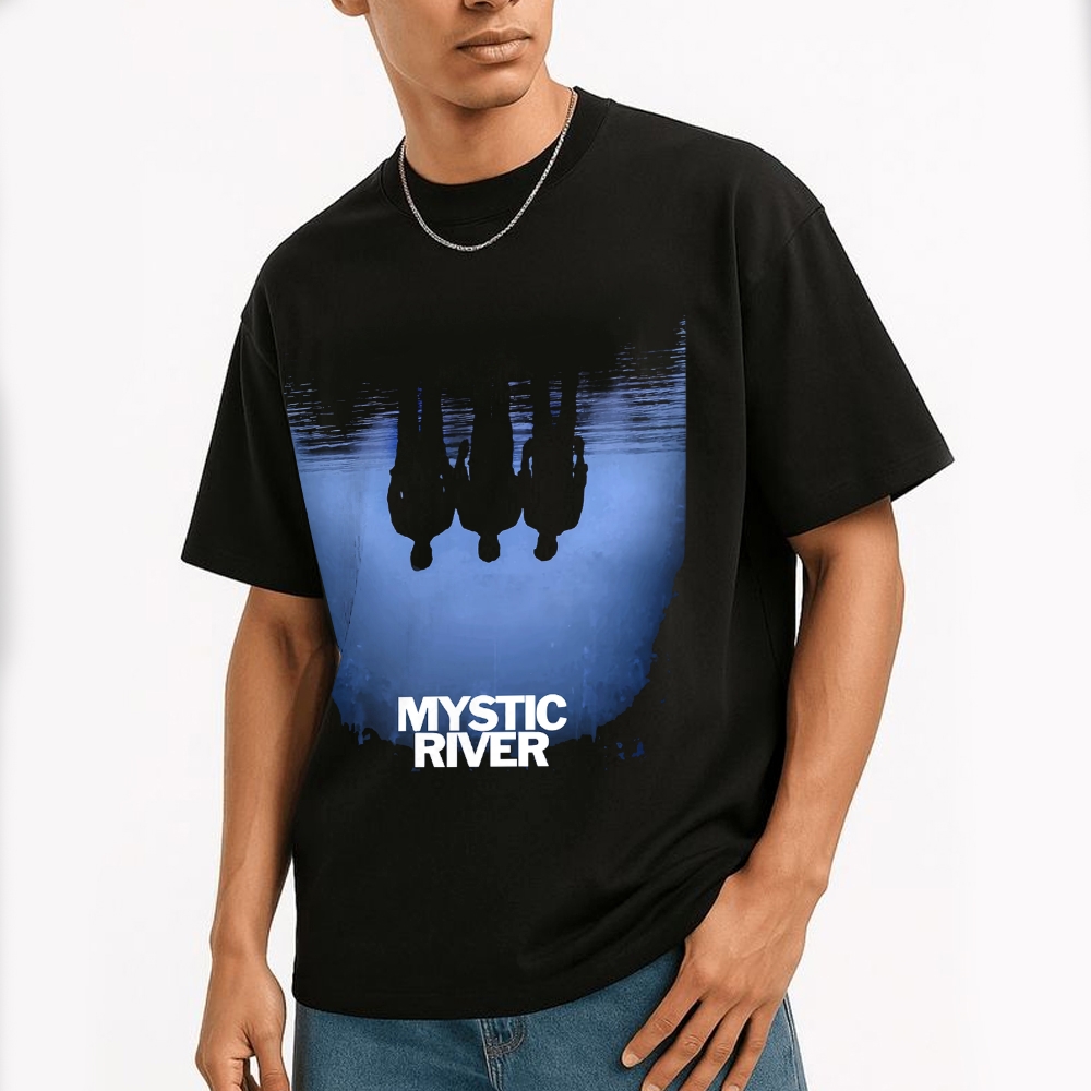 Silhouette Graphic Dark Drama Cotton T-shirt 
