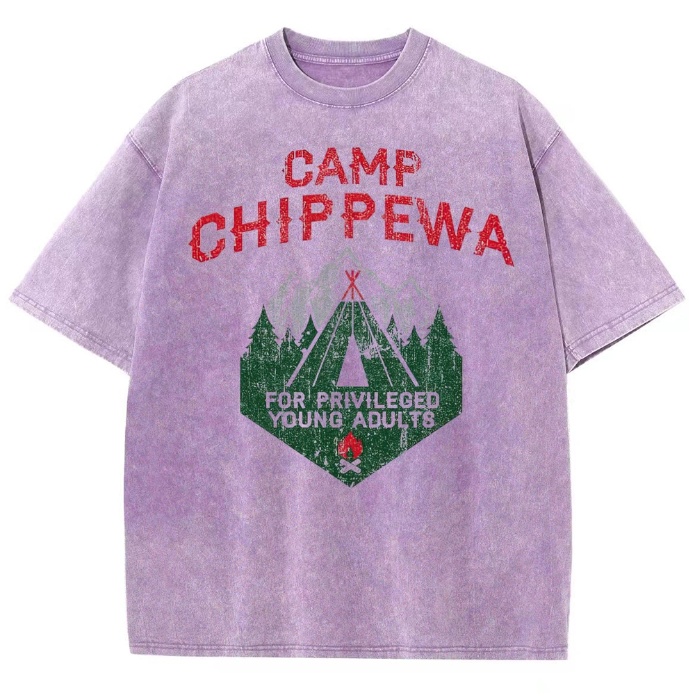 Camp Chippewa Vintage Camper Graphic Washed T-Shirt