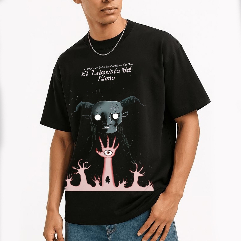 El Laberinto del Fauno Dark Fantasy Graphic Cotton T-shirt