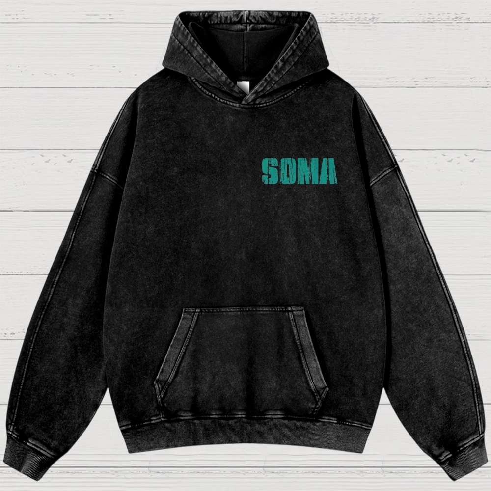 SOMA Sci - Fi Horror Graphic  Washed Hoodies