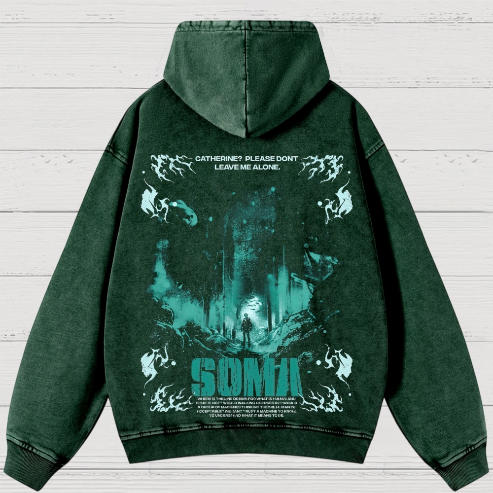 SOMA Sci - Fi Horror Graphic  Washed Hoodies