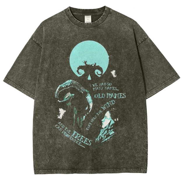 Old Names Faun & Figure Graphic Washed T-Shirt