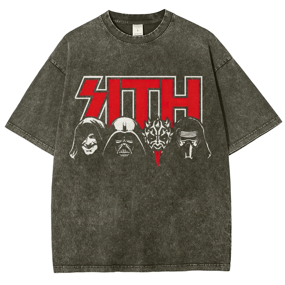 Sith Thrash Metal Graphic Washed T-Shirt