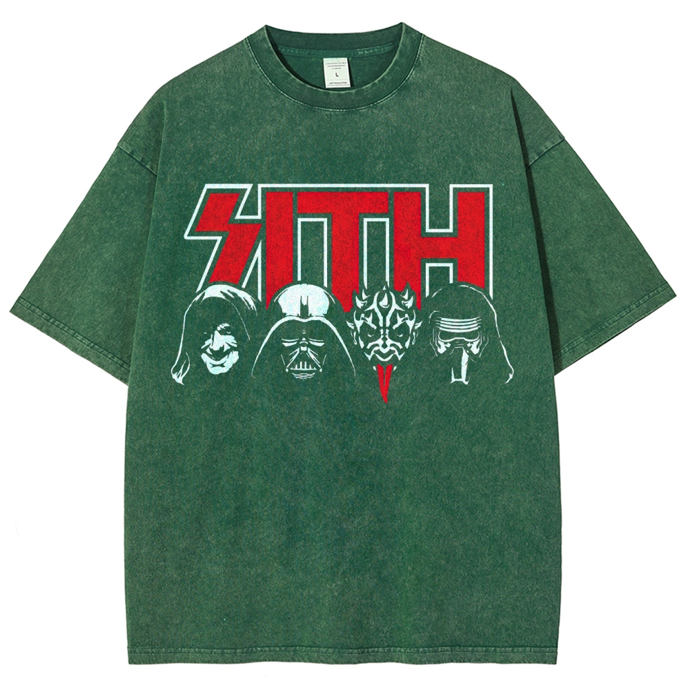 Sith Thrash Metal Graphic Washed T-Shirt