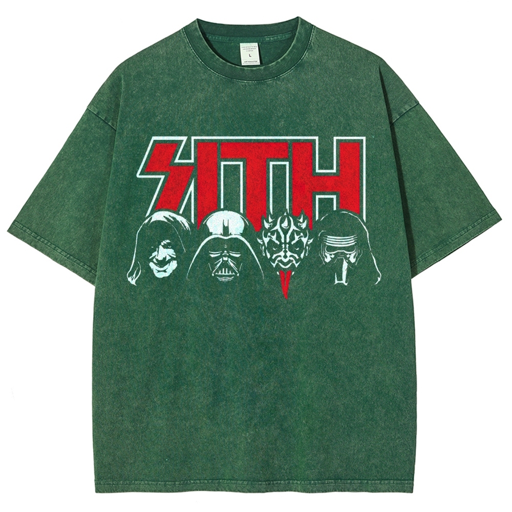 Sith Thrash Metal Graphic Washed T-Shirt