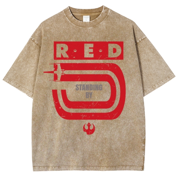 Retro Space Fighter Washed T-Shirt 