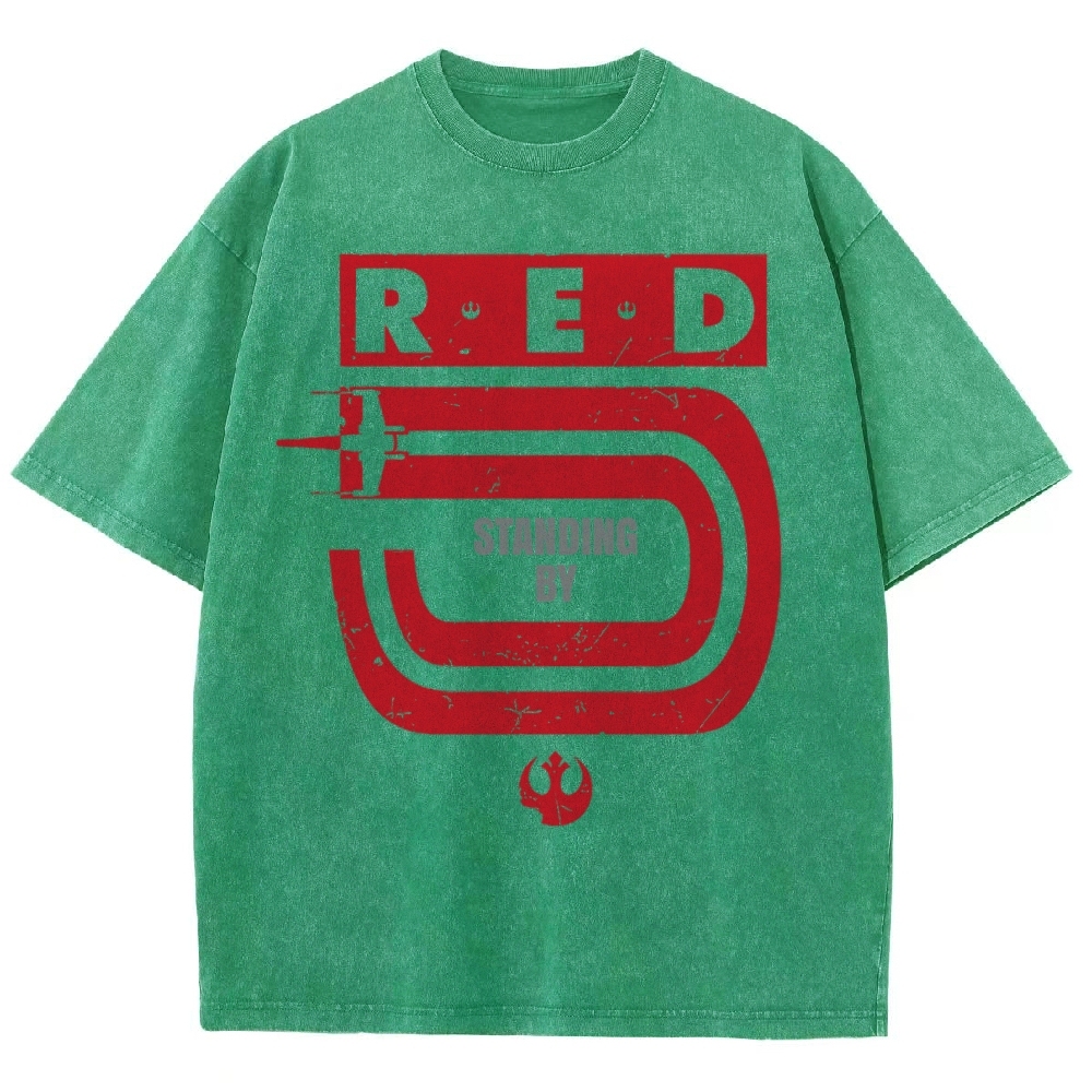 Retro Space Fighter Washed T-Shirt 