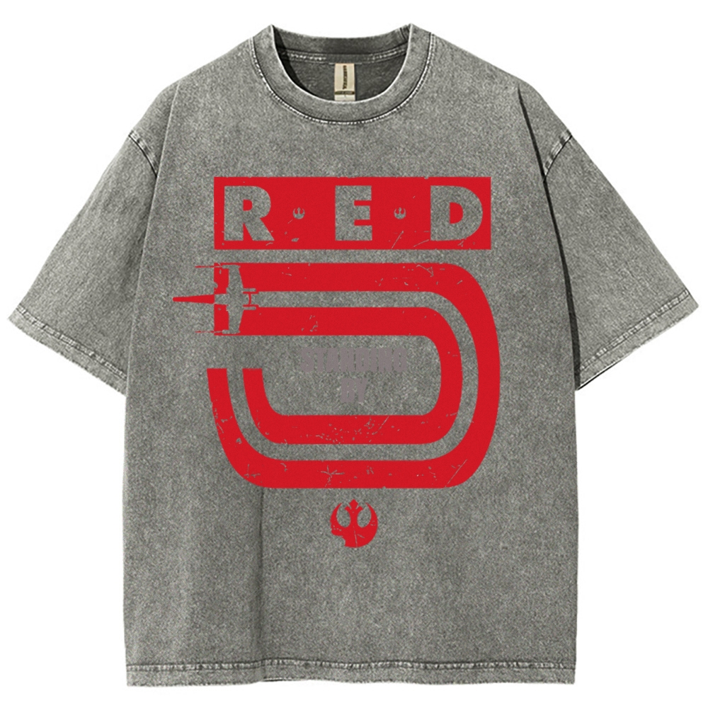 Retro Space Fighter Washed T-Shirt 