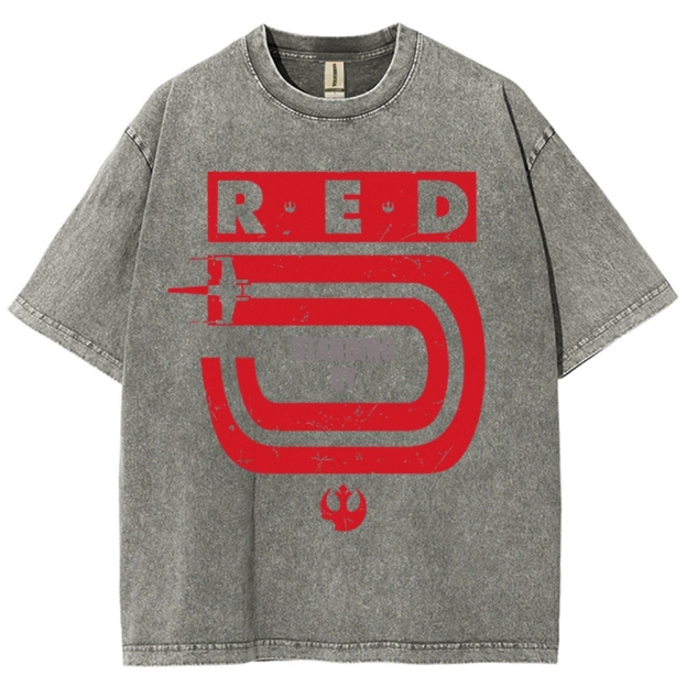 Retro Space Fighter Washed T-Shirt 