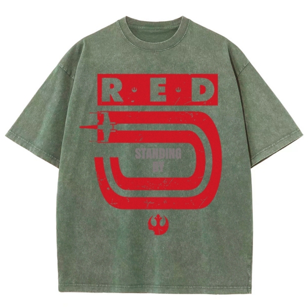 Retro Space Fighter Washed T-Shirt 