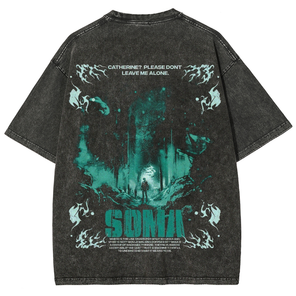 SOMA Sci - Fi Horror Graphic Washed T-Shirt