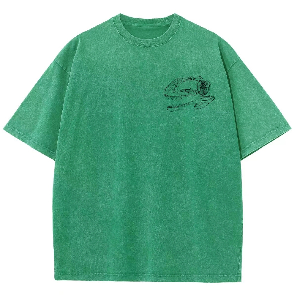 Metricanthosaurus Dinosaur Field Guide Graphic Washed T-Shirt