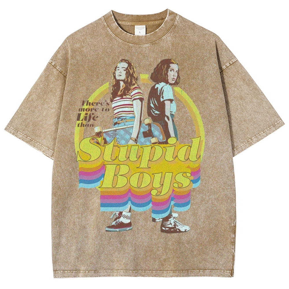 There's More to Life Graphic Washed T-Shirt