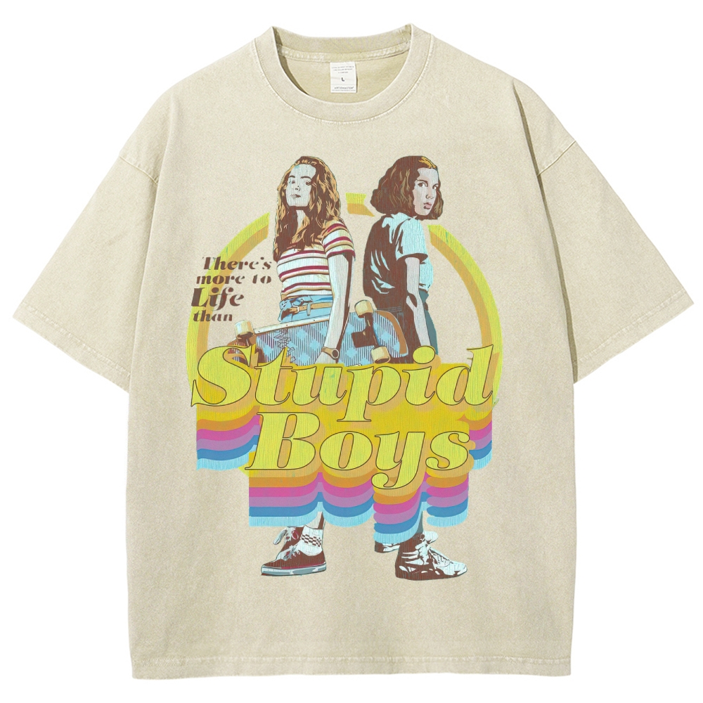 There's More to Life Graphic Washed T-Shirt